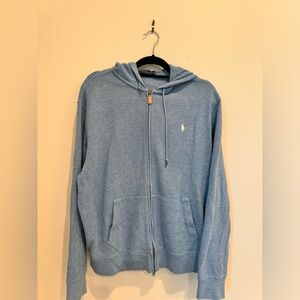 Men’s POLO hooded zip up sweater